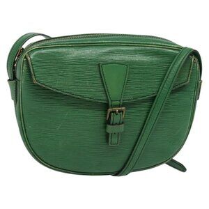 Authentic LOUIS VUITTON Epi Jeune Fille MM Shoulder Bag Green M52154 LV